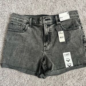 Black wash Jeans, Denim black shorts